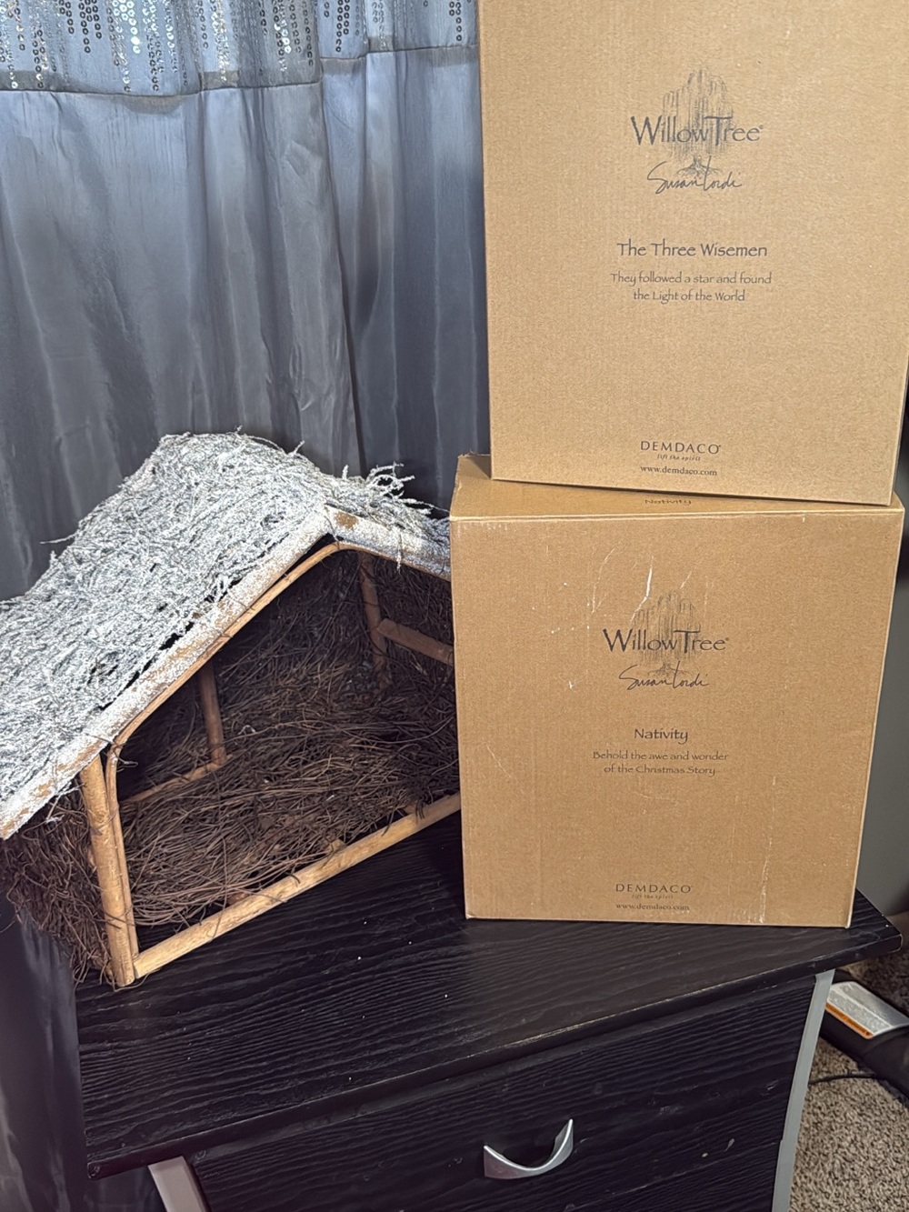 Willow Tree Brown & Natural Decorative Nativity Box Set